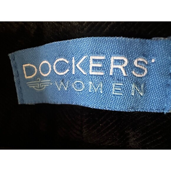 Dockers Corduroy Pants Womens Size 12 Mid Rise Bootcut Black - Picture 6 of 6